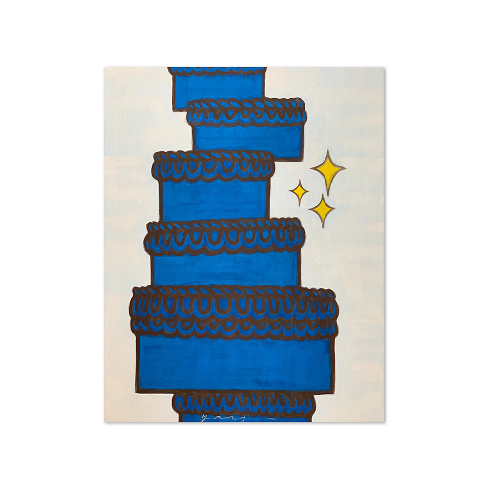 루나양 | 블루케이크타워 3. A blue cake tower 3.