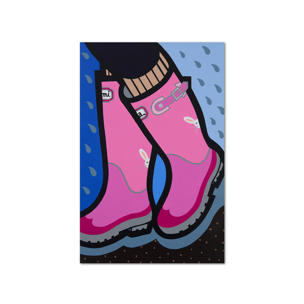 김미아 | 핑크 레인 부츠 (Pink rain boots)