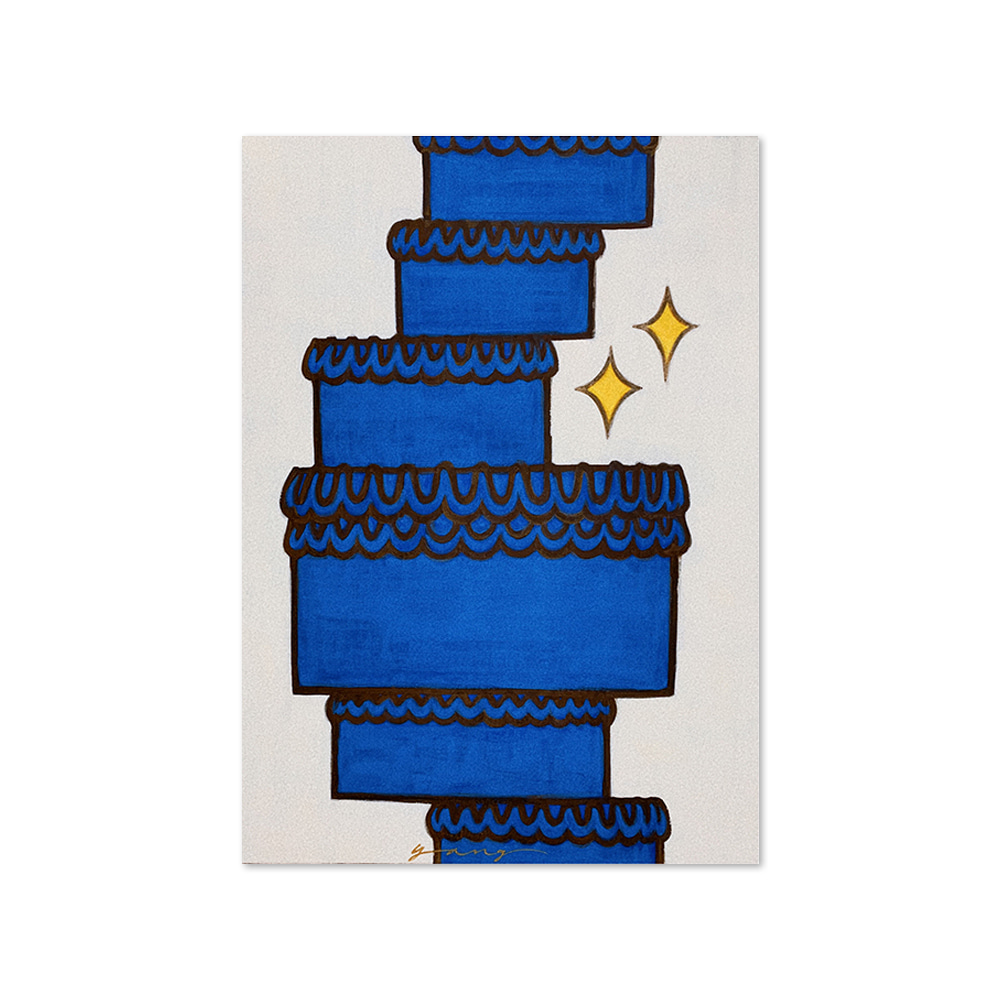 루나양 | 블루케이크타워 2. A blue cake tower 2.